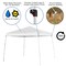 Flash Furniture White Pop Up Canopy Tent and Folding Bench Set JJ-GZ88103-WH-GG - alternate 10